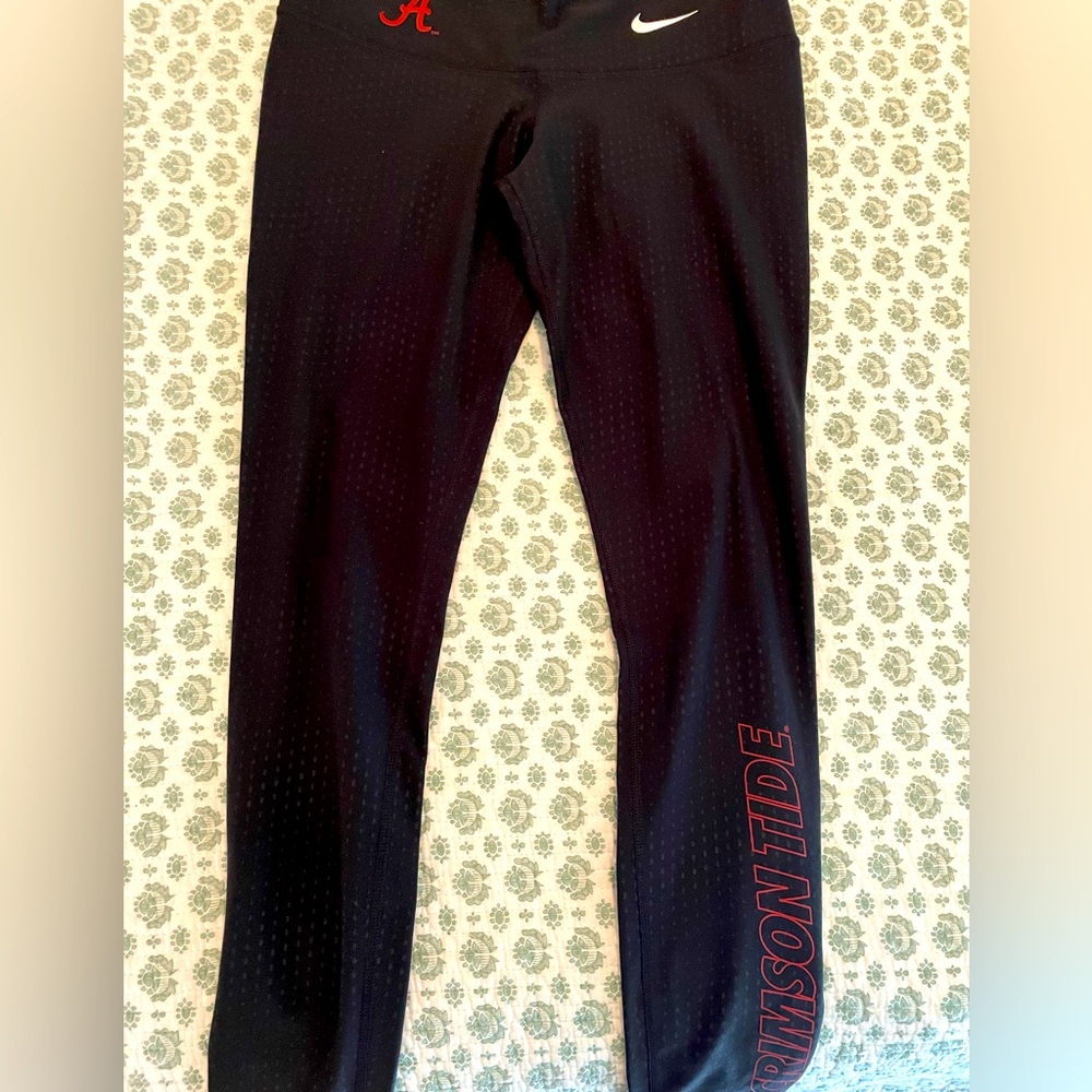 Nike Black Leggings with Red Accents